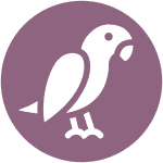 Bird Icon W Circle Background